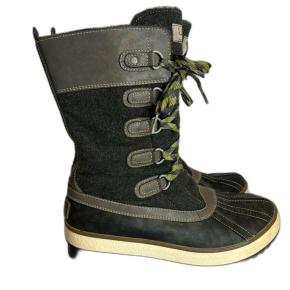 Ugg Baroness grey winter duck boot snow rainboots womens size 7 - Picture 5 of 10